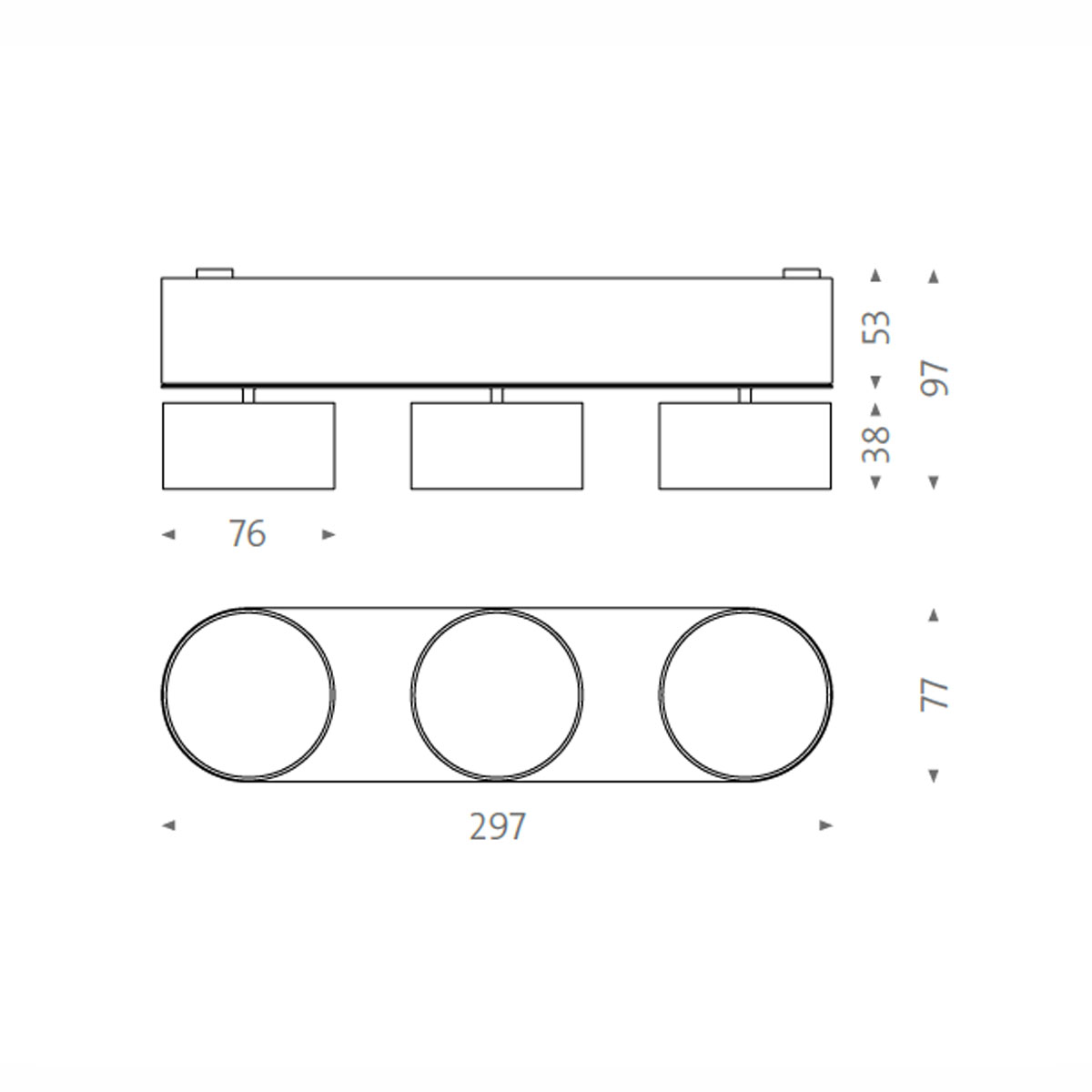 Wittenberg 4.0, wi4-ab-3ov Aufbaustrahler, Weiß matt, Extra-Warmweiß 2700K, Spot 12°, Phase Cut Wittenberg 4.0, wi4-ab-3ov Aufbaustrahler, Schwarz matt, Warmweiß 3000K, Flood 38°, Bluetooth