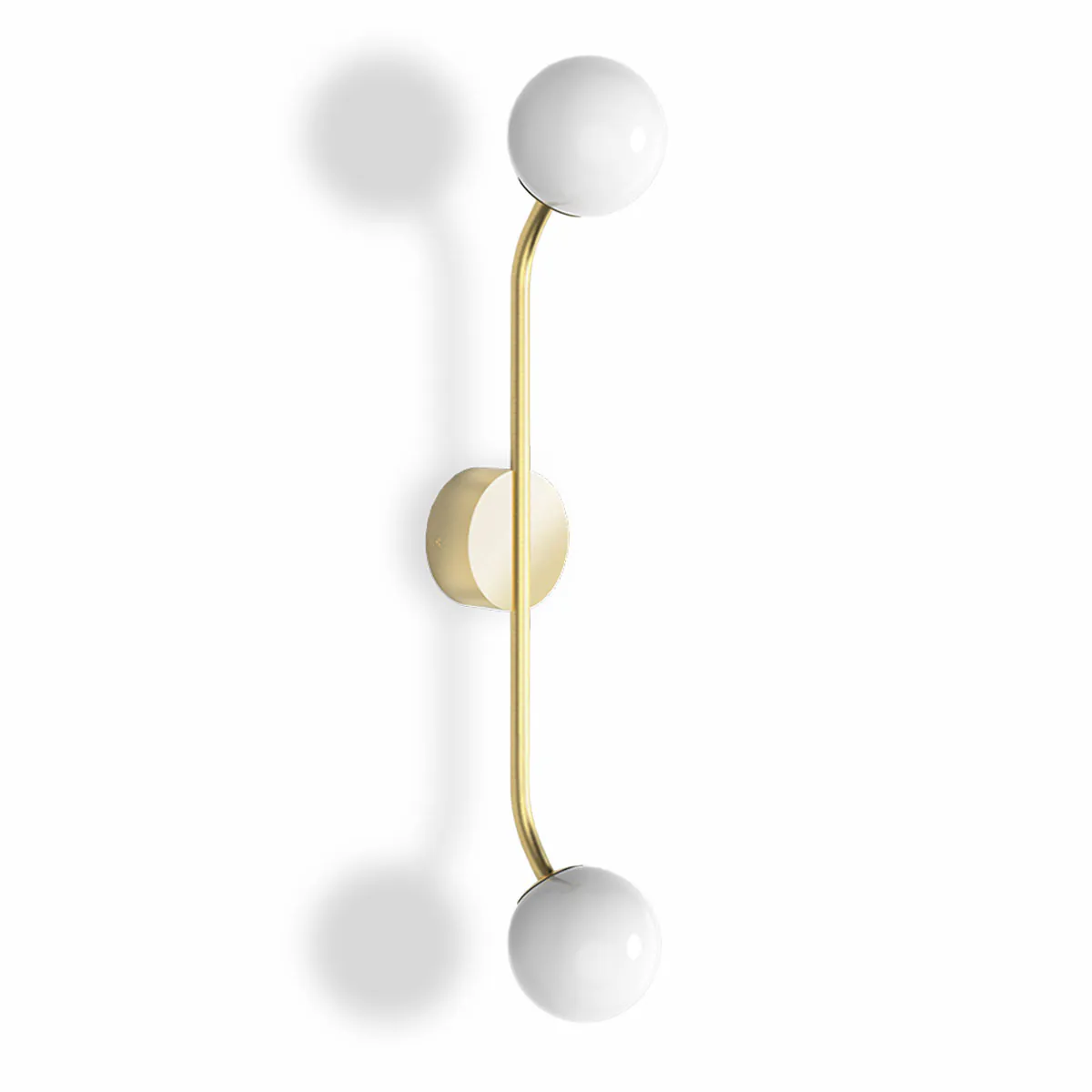 Exklusive Wandleuchte für Badezimmer und Gäste-WC – Decor Walther Pep Two Wandleuchte Bad, H: 49,5 cm, B: 8 cm, Gold matt Exklusive Wandleuchte für Badezimmer und Gäste-WC – Decor Walther Pep Two Wandleuchte Bad, H: 49,5 cm, B: 8 cm, Gold matt