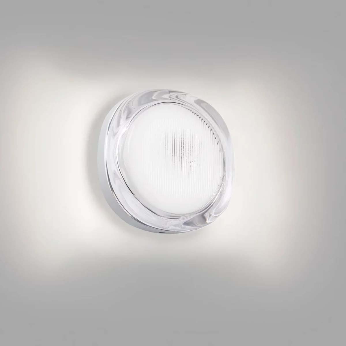Delta Light Nebbia 20 Wandleuchte, Ø: 20,3 cm, Weiß, Extra-Warmweiß 2700K, Phasenabschnittsdimmer Delta Light Nebbia 20 Wandleuchte, Ø: 20,3 cm, Weiß, Warmweiß 3000K, DALI dimmbar