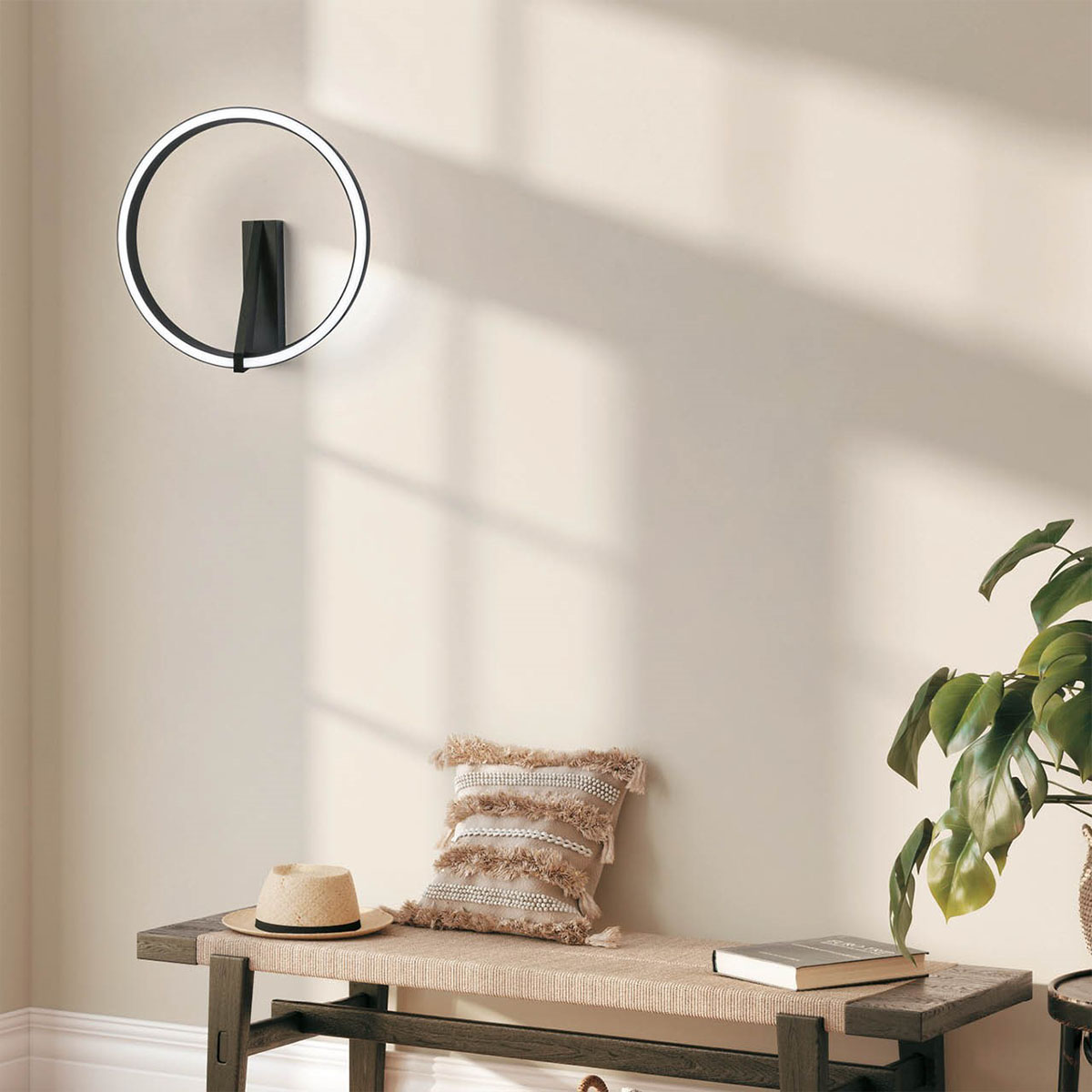 Designerleuchte Vivida Meridiana Ring Wand-/ Deckenleuchte mit Up-Down Licht, Weiß, Ø: 33 cm aus Aluminium PMMA – energieeffizient Designerleuchte Vivida Meridiana Ring Wand-/ Deckenleuchte mit Up-Down Licht, Titanium, Ø: 80 cm aus Aluminium PMMA – integrierte LED