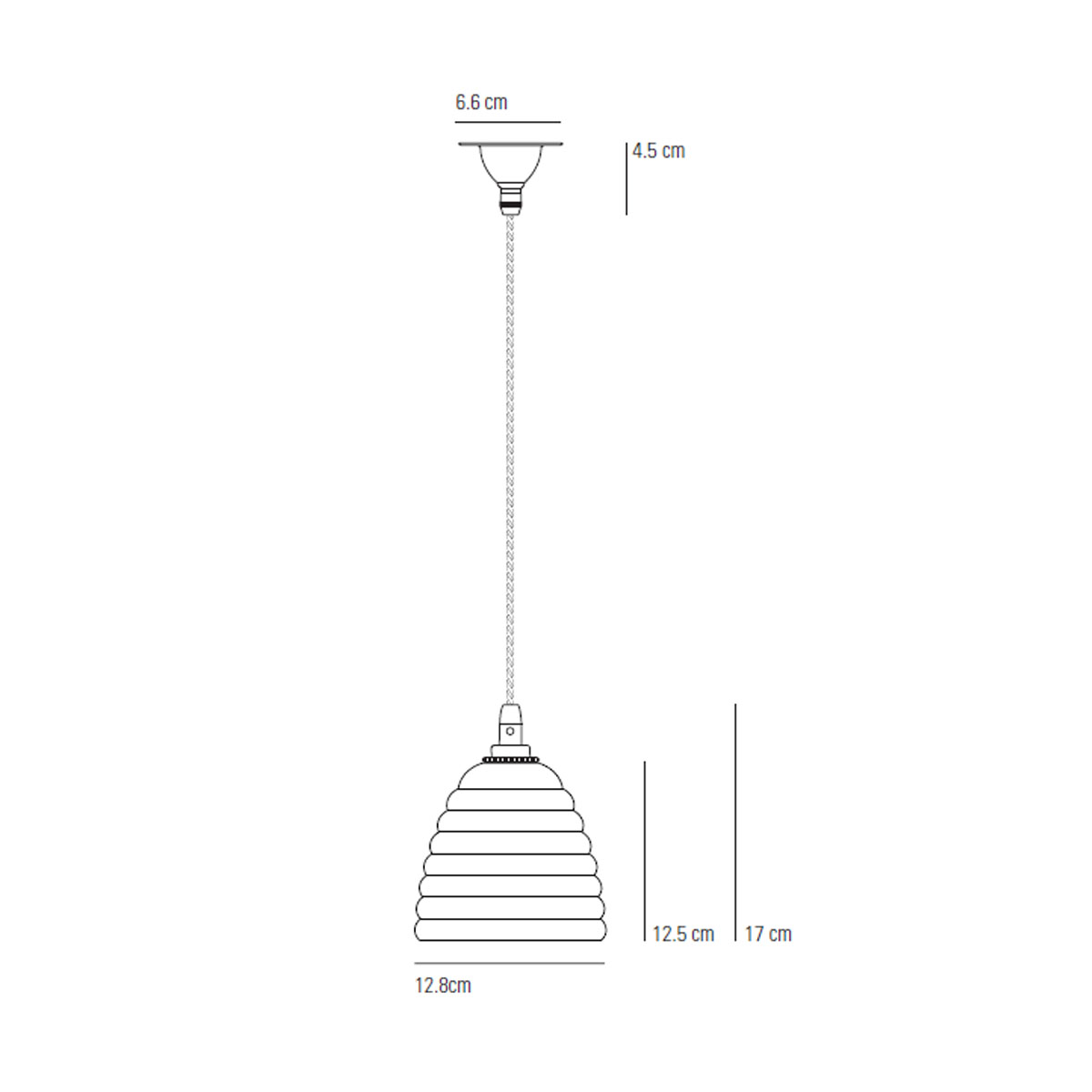 Antique Brass Bibendum Pendelleuchte, Ø: 12,8 cm
