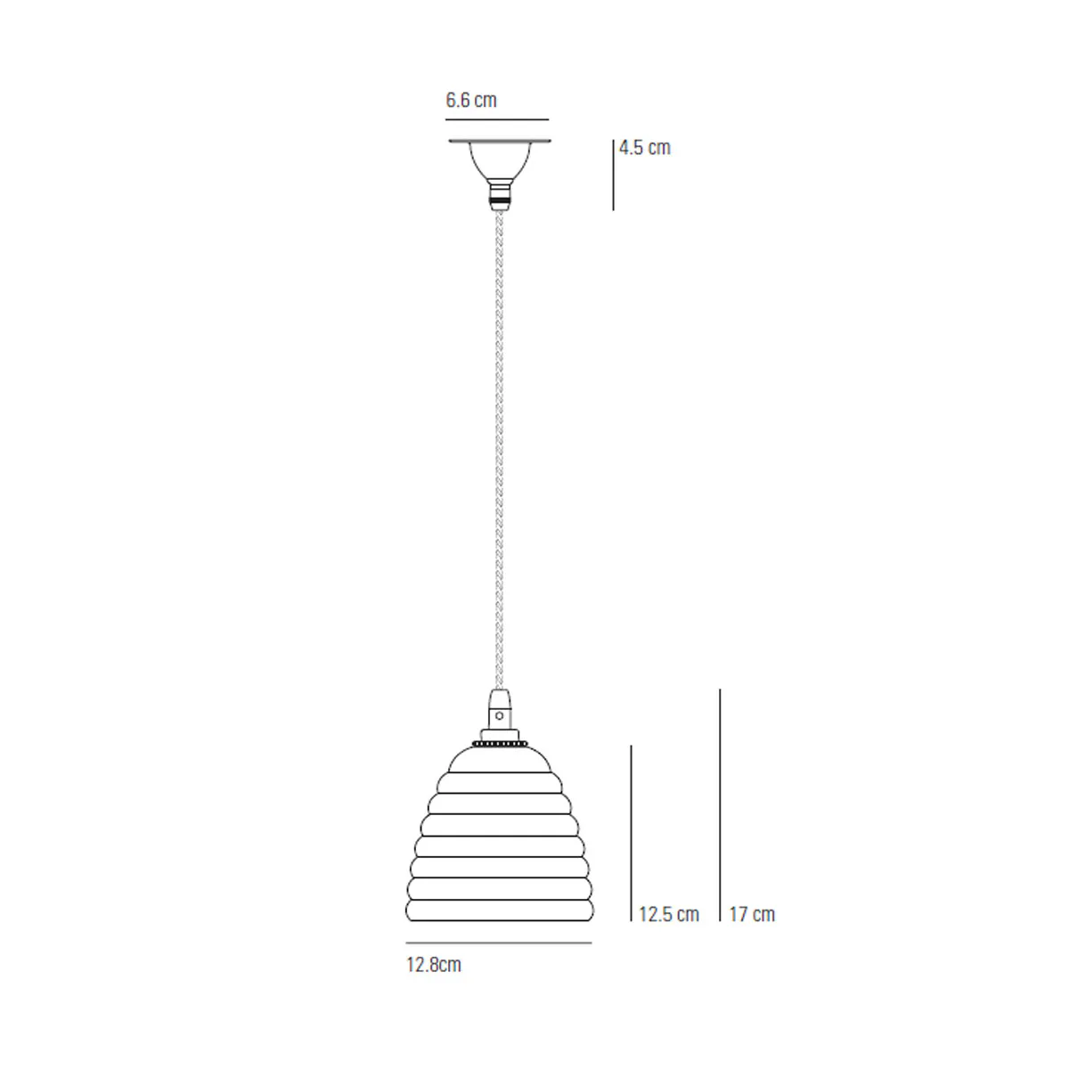 Antique Brass Bibendum Pendelleuchte, Ø: 12,8 cm Antique Brass Bibendum Pendelleuchte, Ø: 12,8 cm