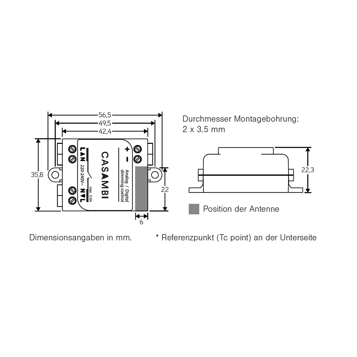 CBU-ASD, DALI oder 1-10V Lichtsteuerung per Bluetooth