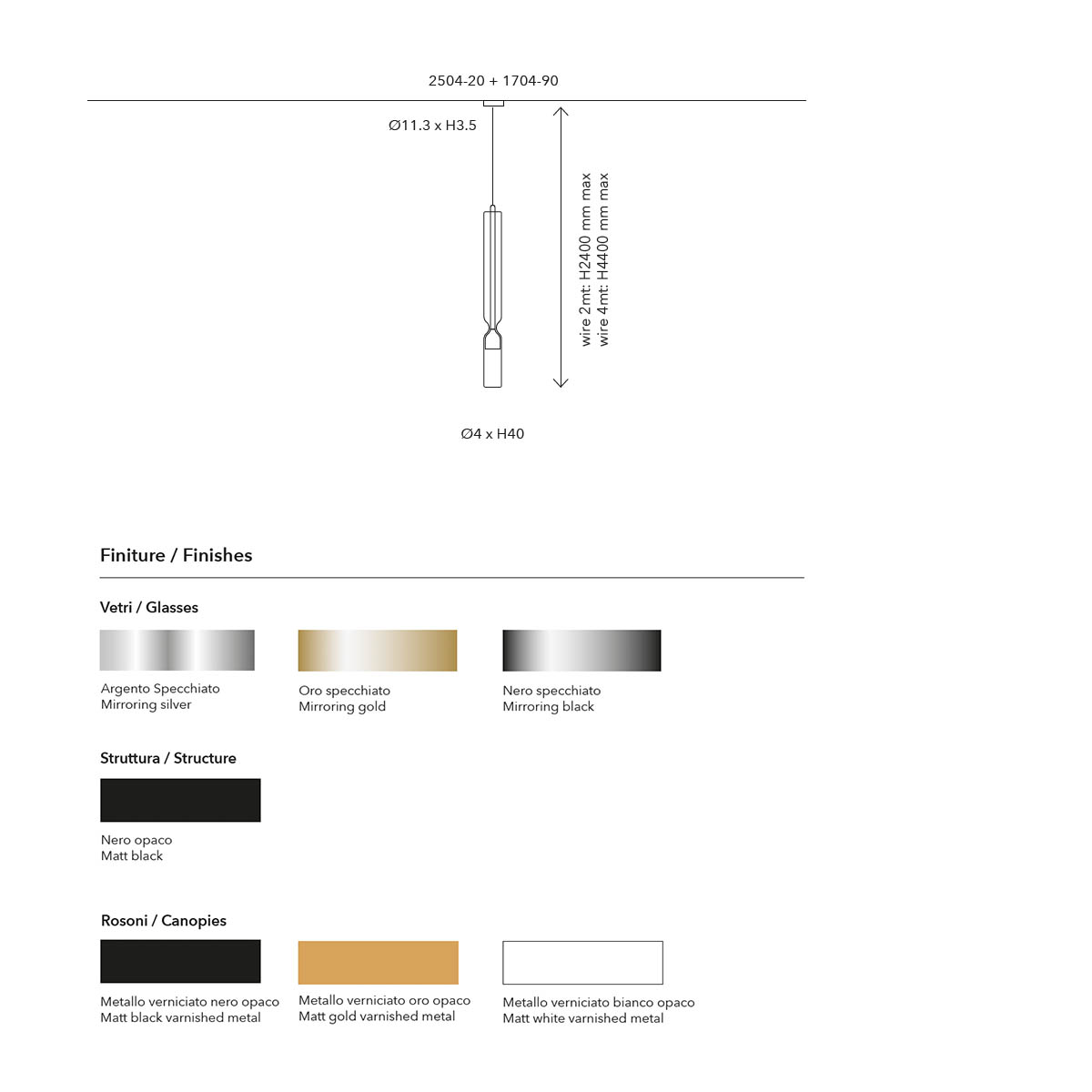 Penta Misty Mini Pendelleuchte, Schwarz Glas, H: 40 cm, Schwarz, Phasenabschnitt