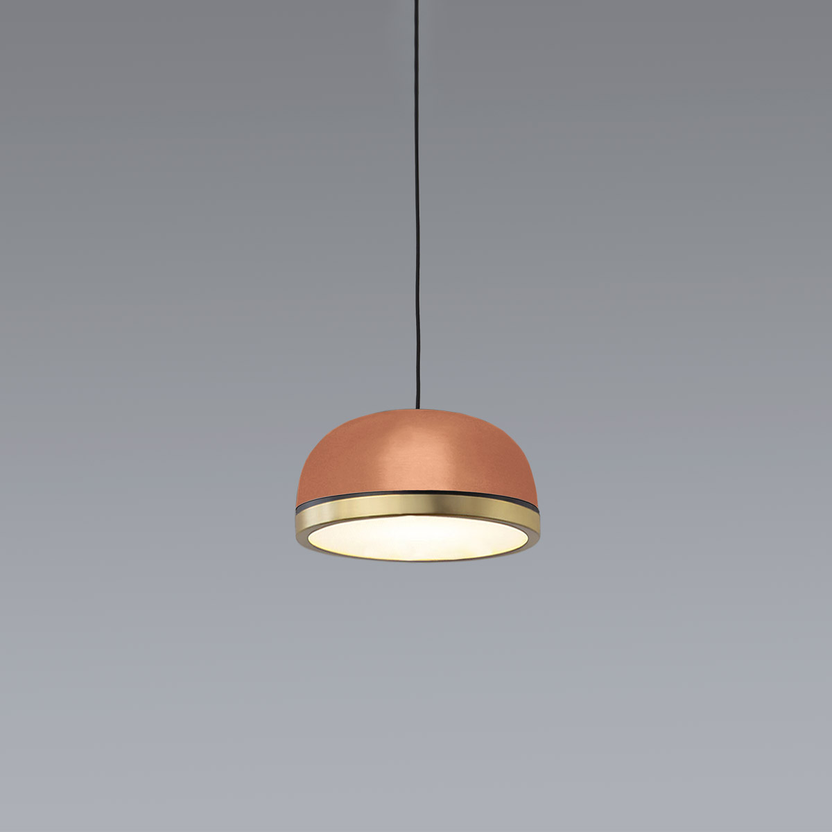 Molly 556.21 Pendelleuchte Ø: 15 cm, Kupfer, Messing