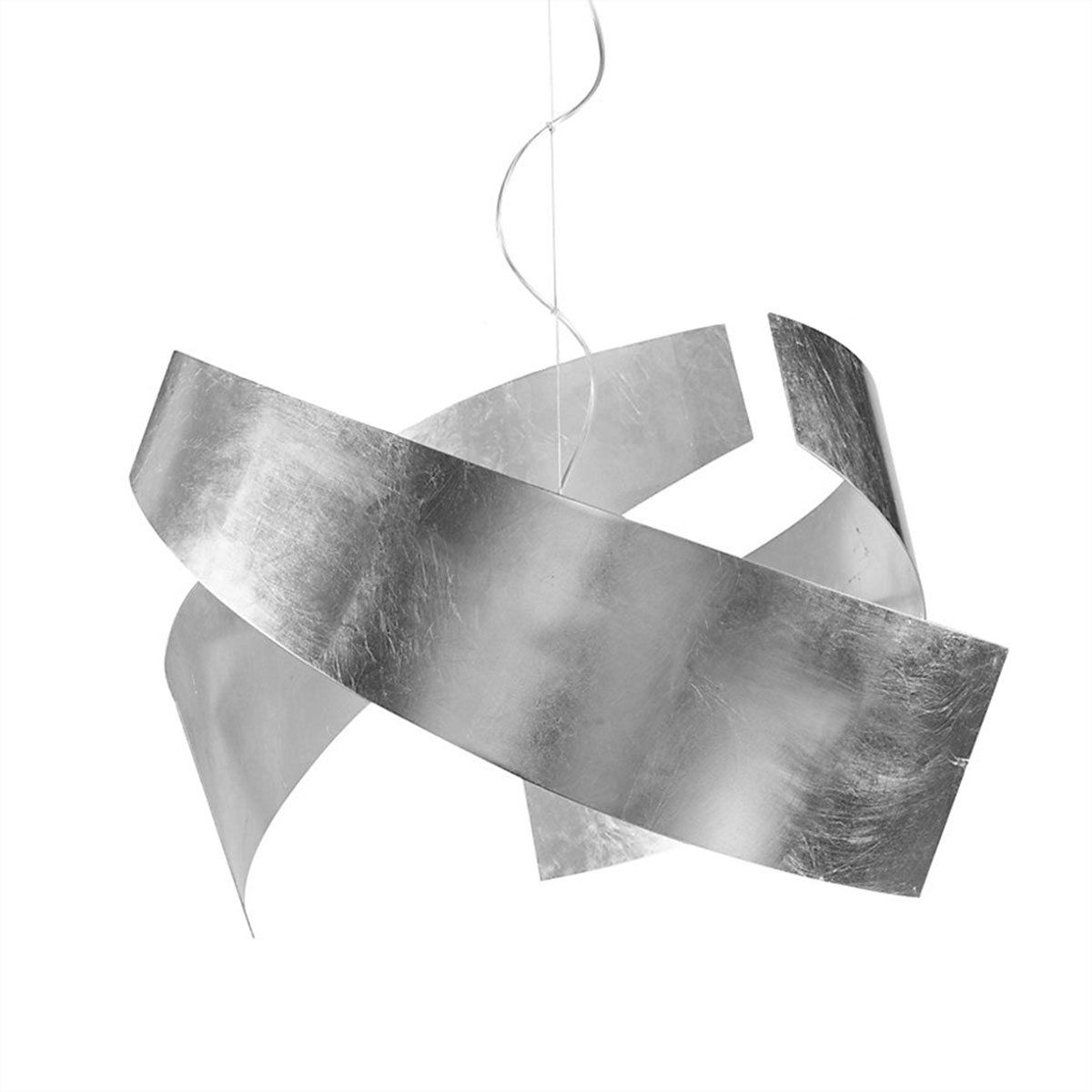 Ella S65 Pendelleuchte, Ø: 65 cm, H: 40 cm, Blattsilber