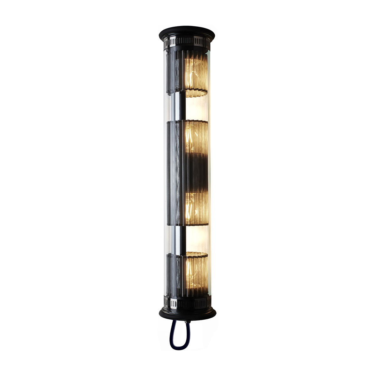 In The Tube Pendant Vertical 120-700 Pendelleuchte, Silber, L: 72 cm – moderne Designerlampe aus dem Hause DCW Editions für den Esstisch