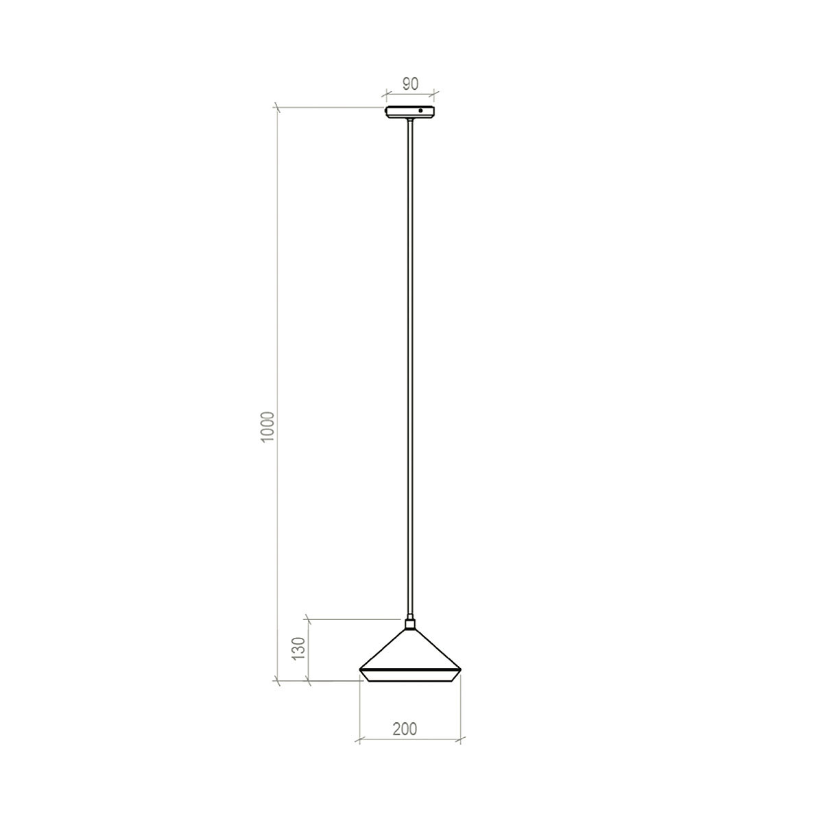 Shear Pendelleuchte, Ø: 20 cm, Weiß