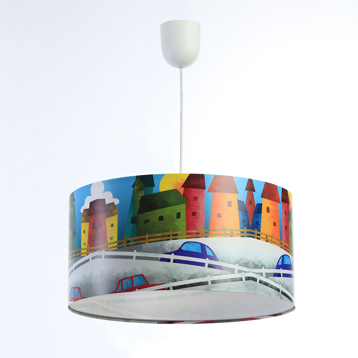 Kinderzimmer Pendelleuchte Autostraße, Ø: 30 cm