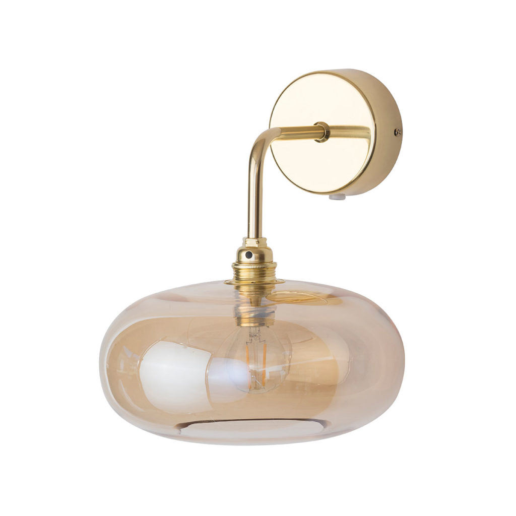 Ebb & Flow Horizon Wandleuchte Ø 21 cm Horizon Wandleuchte Ø 21 cm, Golden Smoke, Gold Golden Smoke Wandleuchten – Designleuchte, dimmbar für Esszimmer