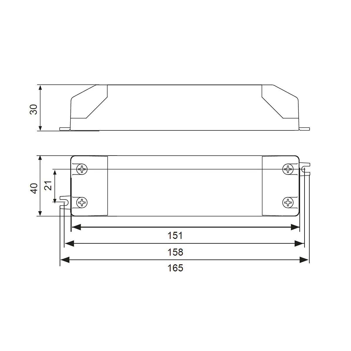 LED-Treiber, SLD40-700IL-ES, Phasenan-/ abschnitt