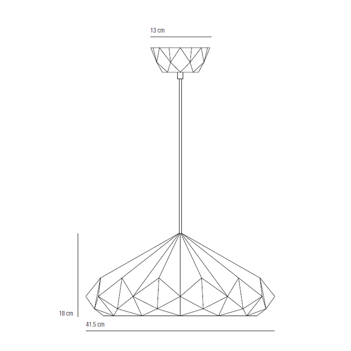 Hatton 4 Pendelleuchte, Ø: 41,5 cm