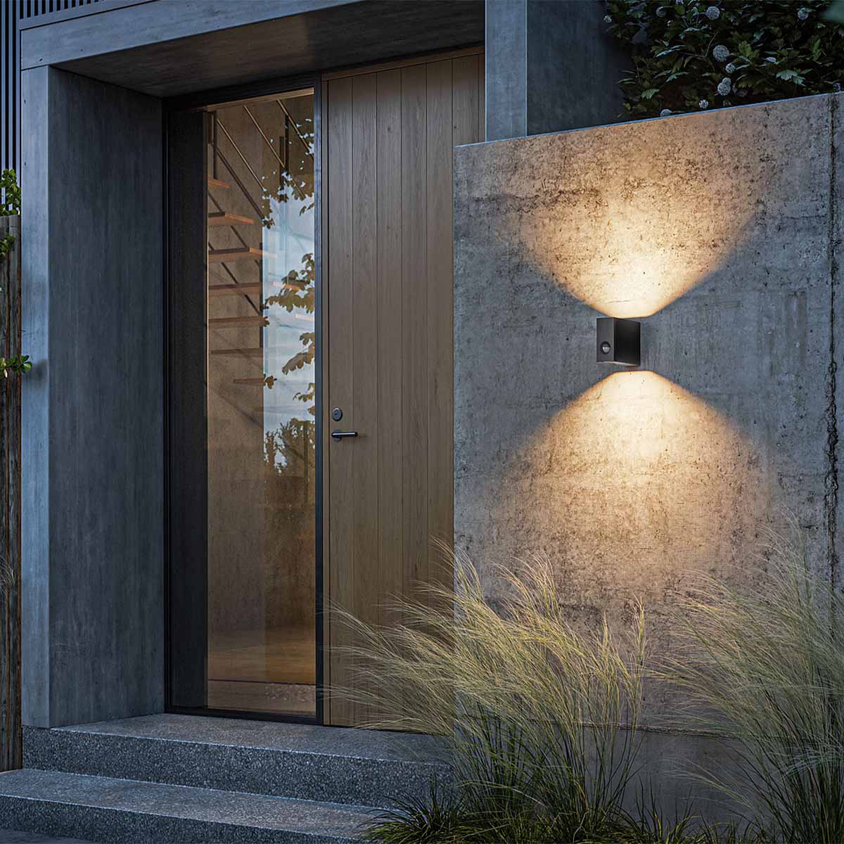 eye down Wandleuchte, H: 12 cm, T: 16 cm, Anthrazit eye down Wandleuchte, H: 12 cm, T: 16 cm, Deep Black