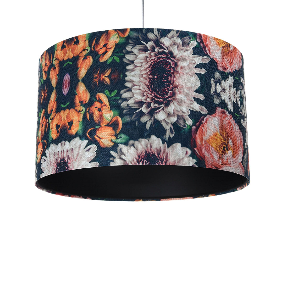Pendelleuchte Portland Gardenia, Schwarz,  Ø: 40 cm