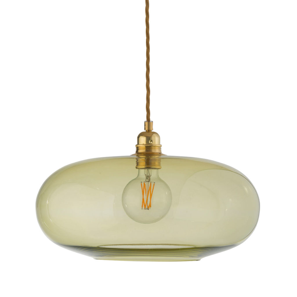 Horizon Pendelleuchte L Ø 36 cm, Olive, Gold Horizon Pendelleuchte L Ø 36 cm, Olive, Gold