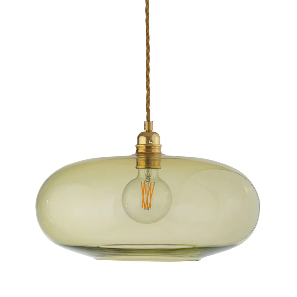 Horizon Pendelleuchte L Ø 36 cm, Olive, Gold