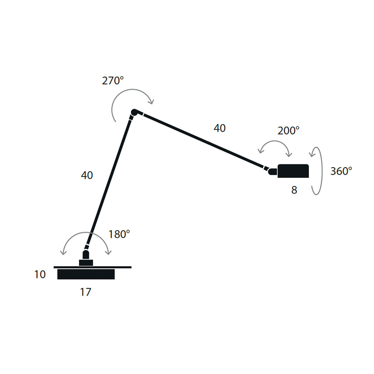 Daphine Cloe LED Tischleuchte, H: 50 cm, Schwarz soft, Warmweiß 3000K Daphine Cloe LED Tischleuchte, H: 50 cm, Nickel gebürstet, Extra-Warmweiß 2700K