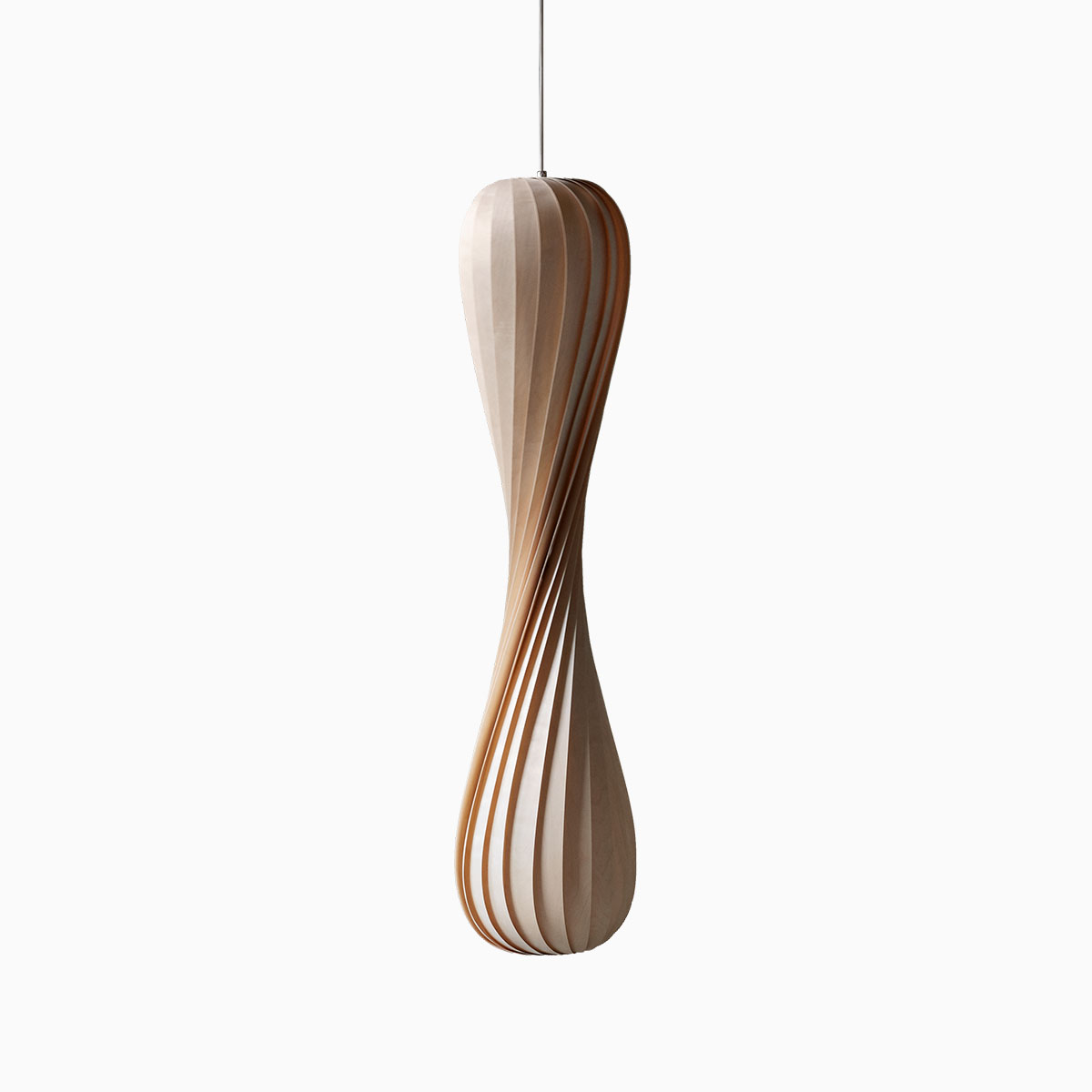 TR7 Pendelleuchte, Birke Natur, Ø: 25 cm, H: 112 cm