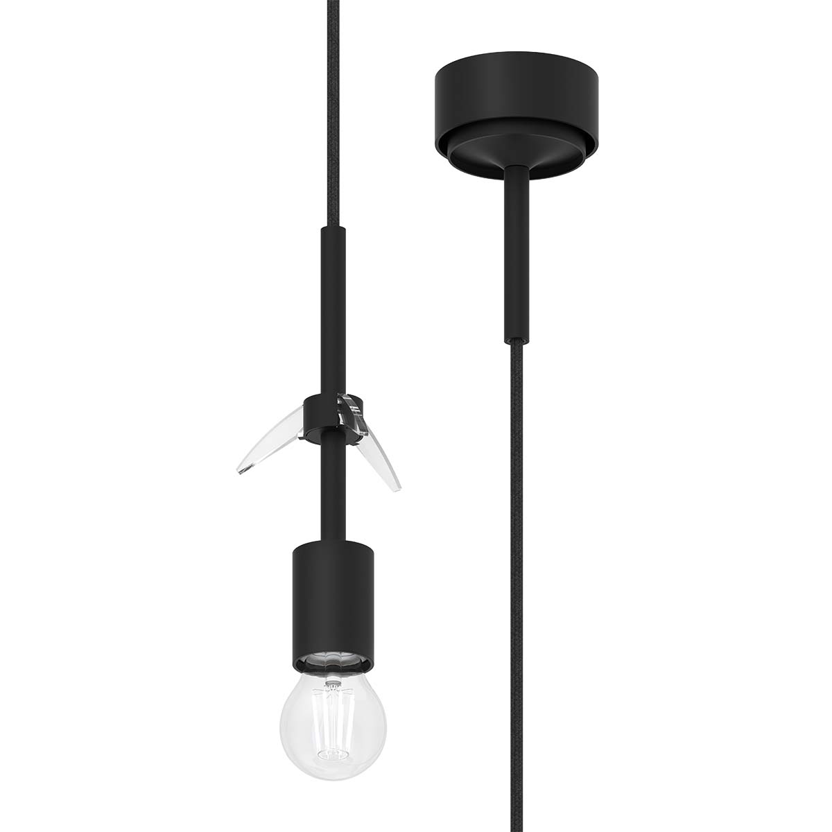 Mawa Design Gangkofner bergamo Pendelleuchte, Ø: 23,7 cm Armaturkombination weiß Opalglas