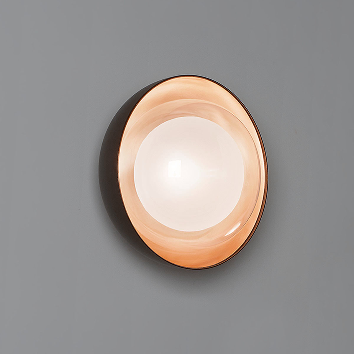 Muse 554.72 Wand - Deckenleuchte Ø: 20 cm, Schwarz & Kupfer,