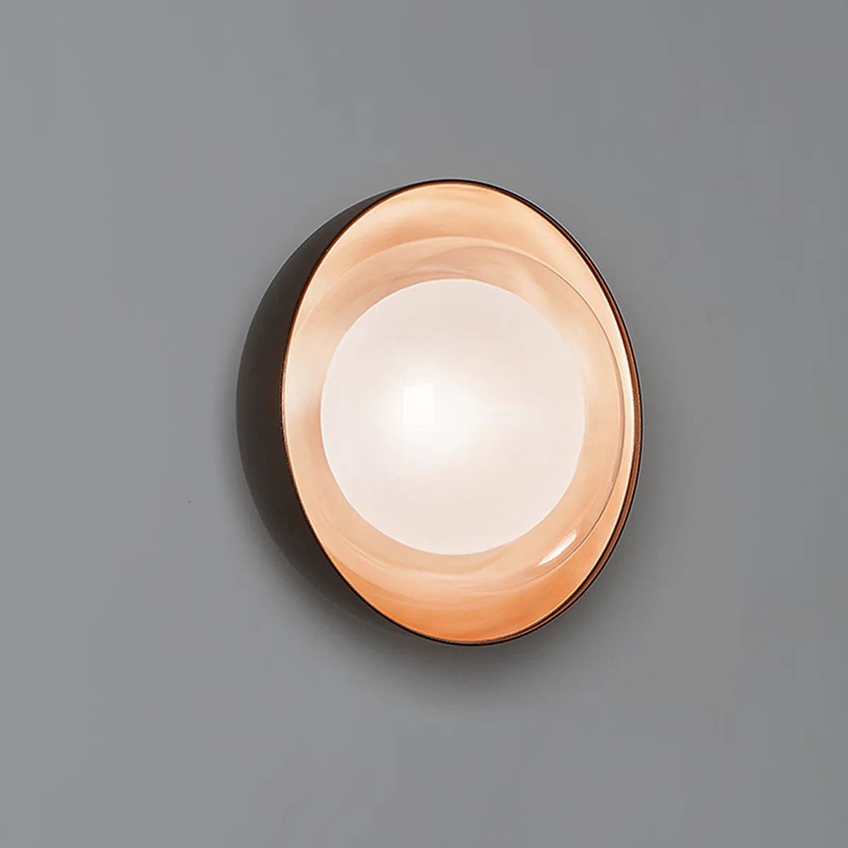 Muse 554.72 Wand - Deckenleuchte Ø: 20 cm, Schwarz & Kupfer,