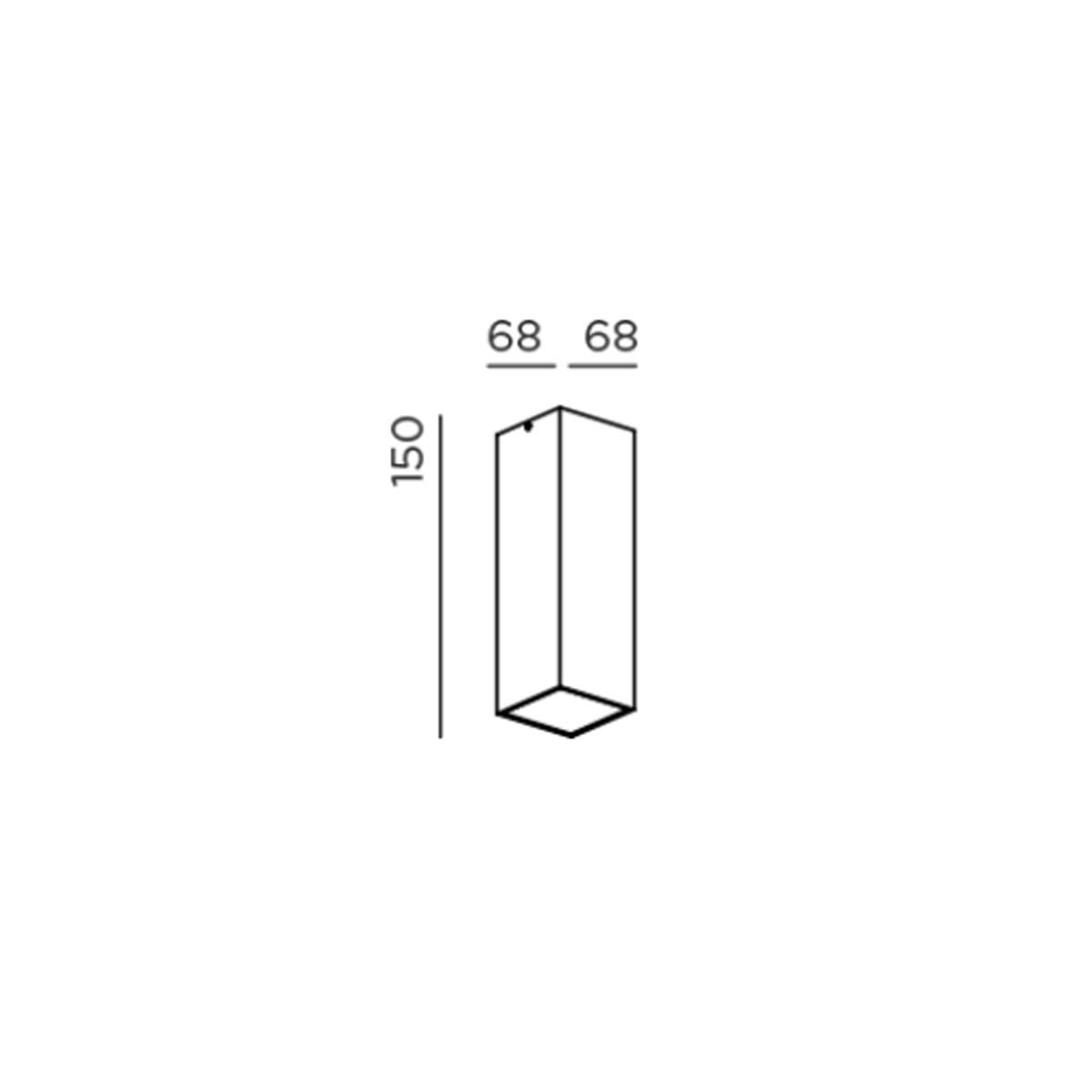 IP44.de down.3 S Deckenleuchte, B: 6,8 cm, H: 15 cm, Deep Black