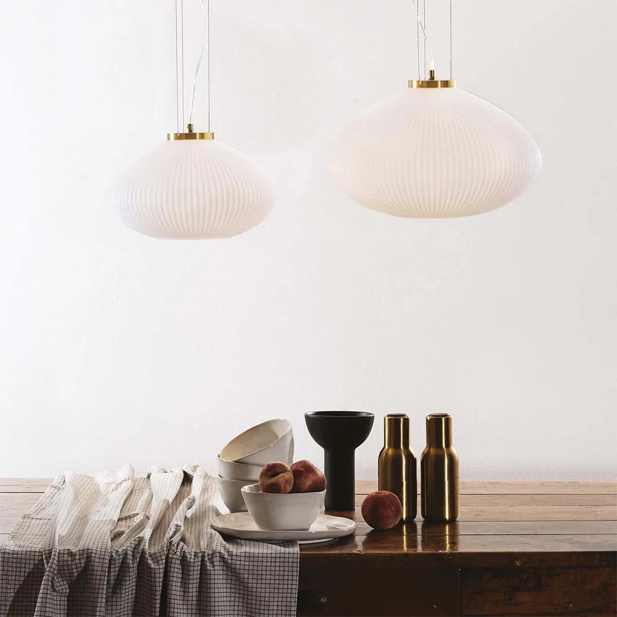 Plisse SP1 Pendelleuchte, Messing, Ø: 45 cm