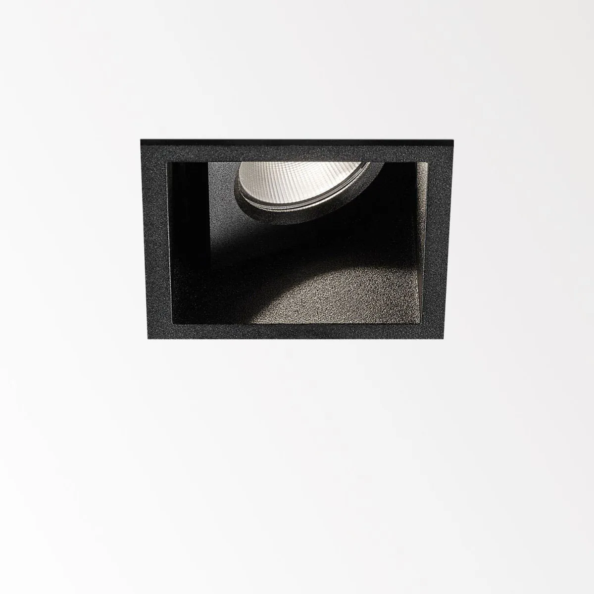 CARREE ST OK LED 93033 Einbaustrahler, B: 8,6 cm, L: 8,6 cm, Schwarz, Warmweiß 3000K