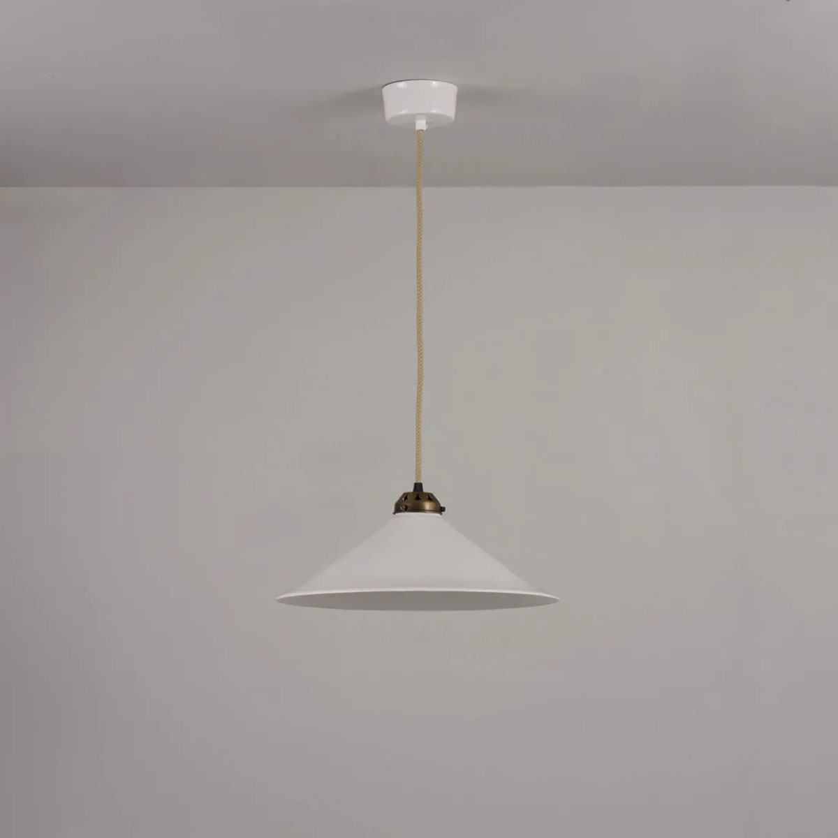 Cobb Large Pendelleuchte, Messing roh Ø: 35 cm