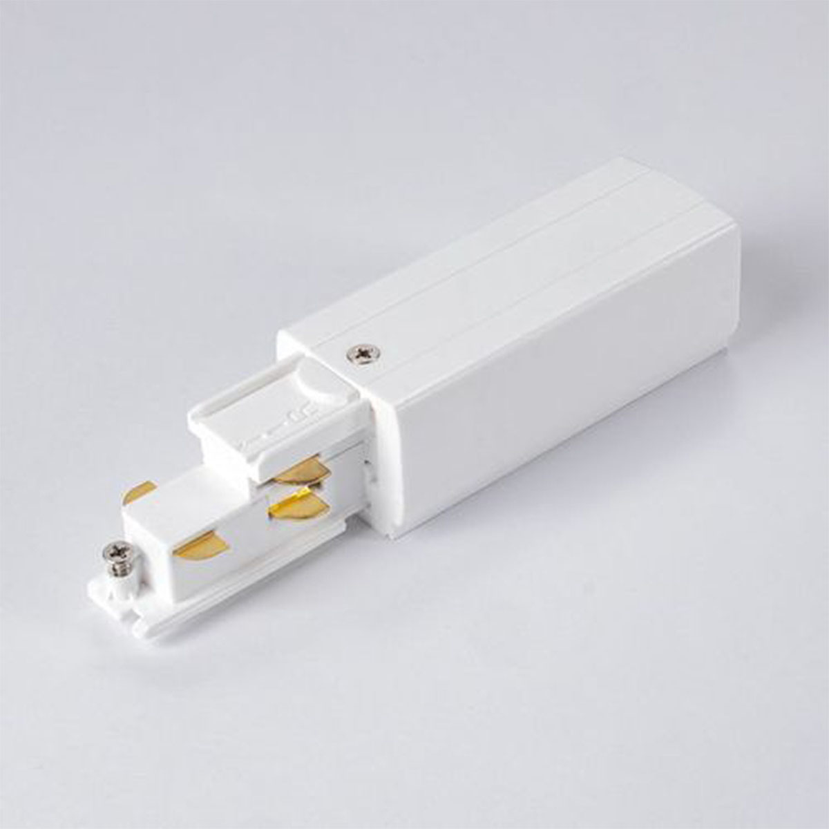 3-Phasen DALI Seiteneinspeiser, Weiß, Erde rechts