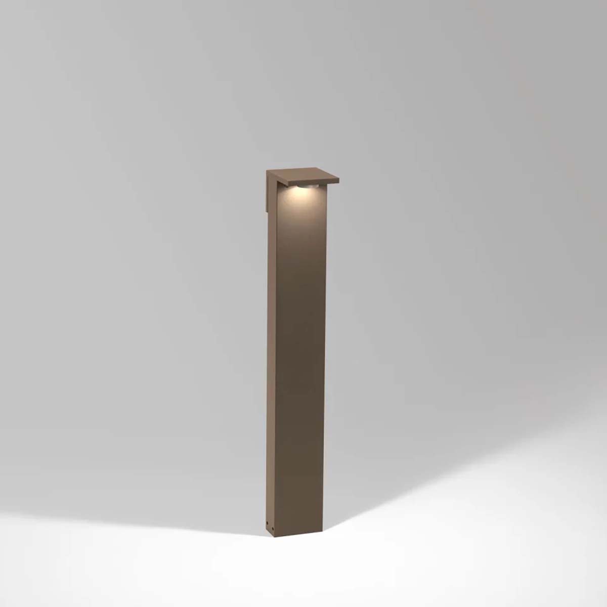 Delta Light OBLIX S 70 Pollerleuchte, Flemish Bronze, H: 71,4 cm, Extra-Warmweiß 2700K