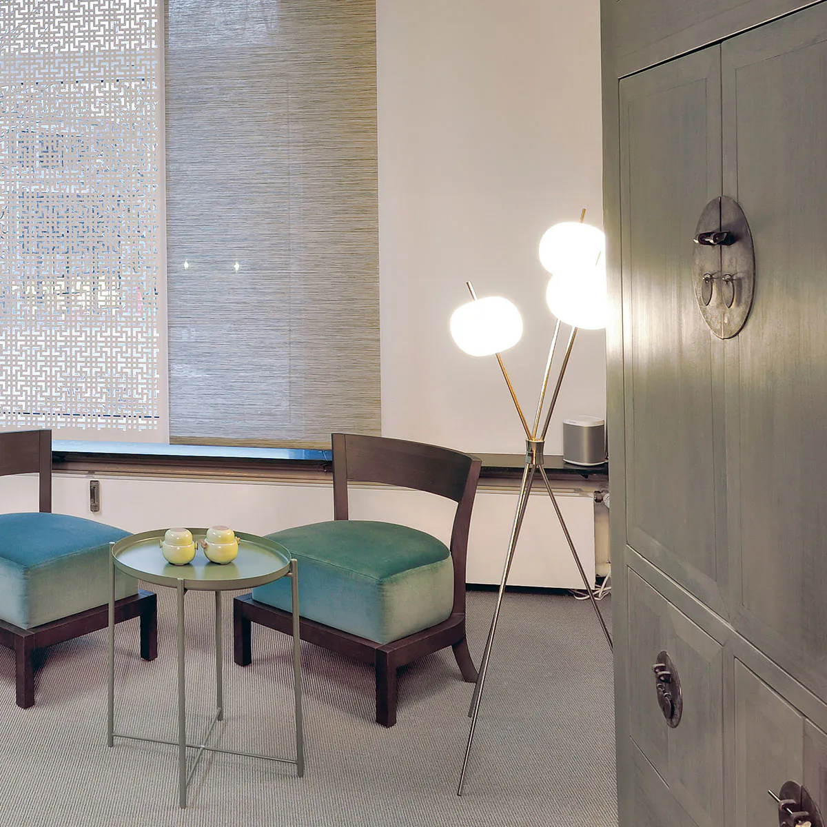 Kushi Floor Stehleuchte, 140 cm, Kupfer