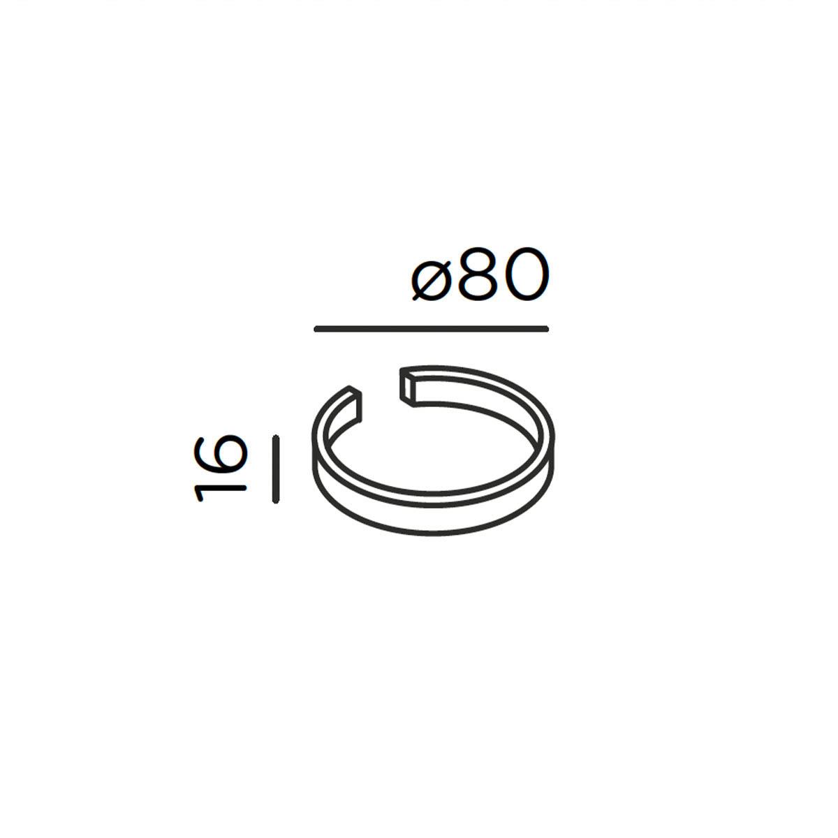 IP44.de shot ring Deep Black IP44.de shot ring Deep Black