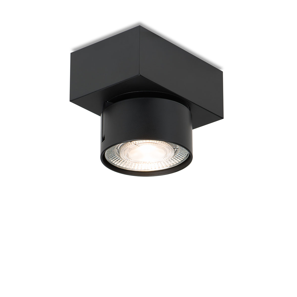 Wittenberg 4.0, wi4-ab-1e Aufbaustrahler, Schwarz matt, Extra-Warmweiß 2700K, Spot 12° Wittenberg 4.0, wi4-ab-1e Aufbaustrahler, Schwarz matt, Warmweiß 3000K, Flood 38°