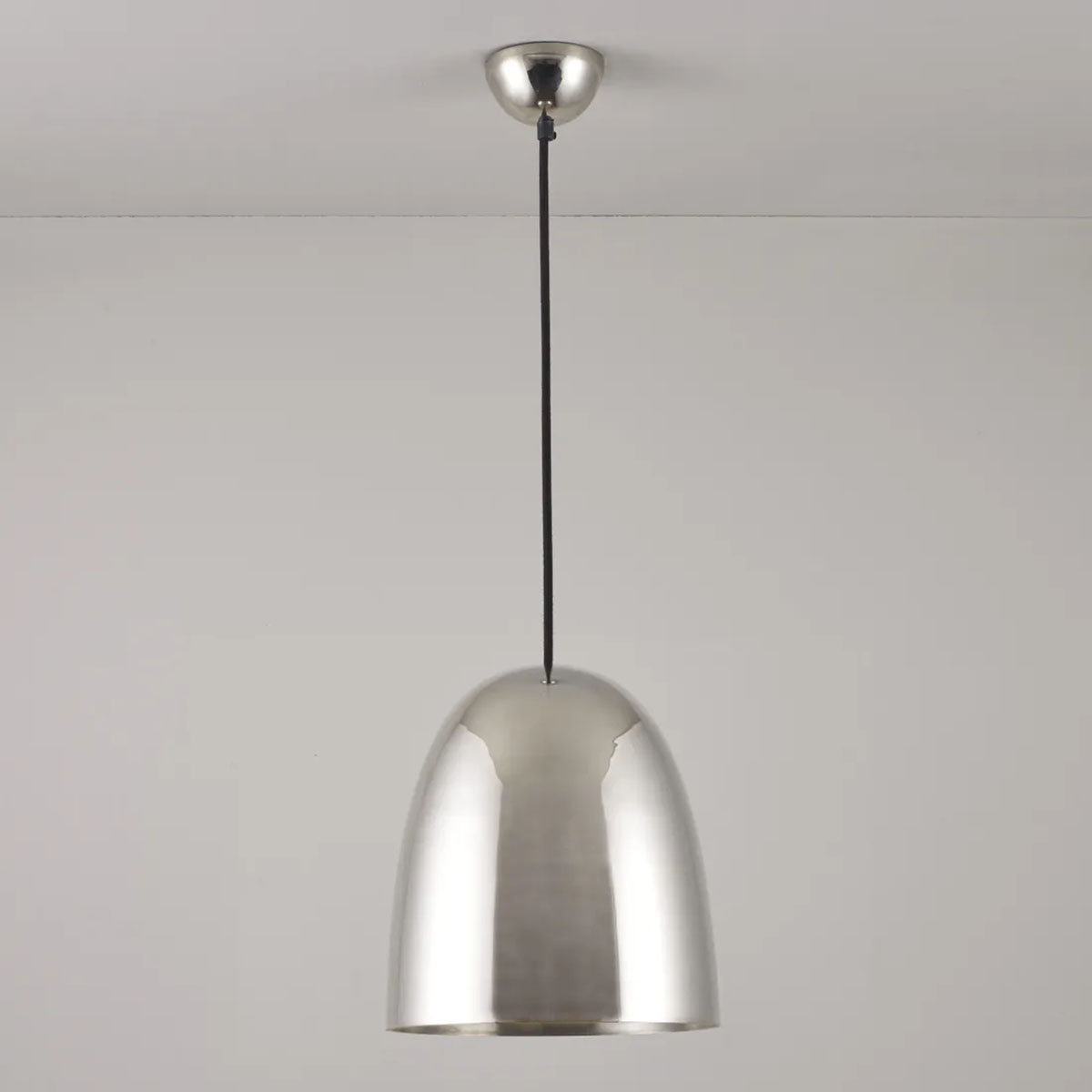 Stanley Medium Pendelleuchte, Nickel poliert, Ø: 23 cm