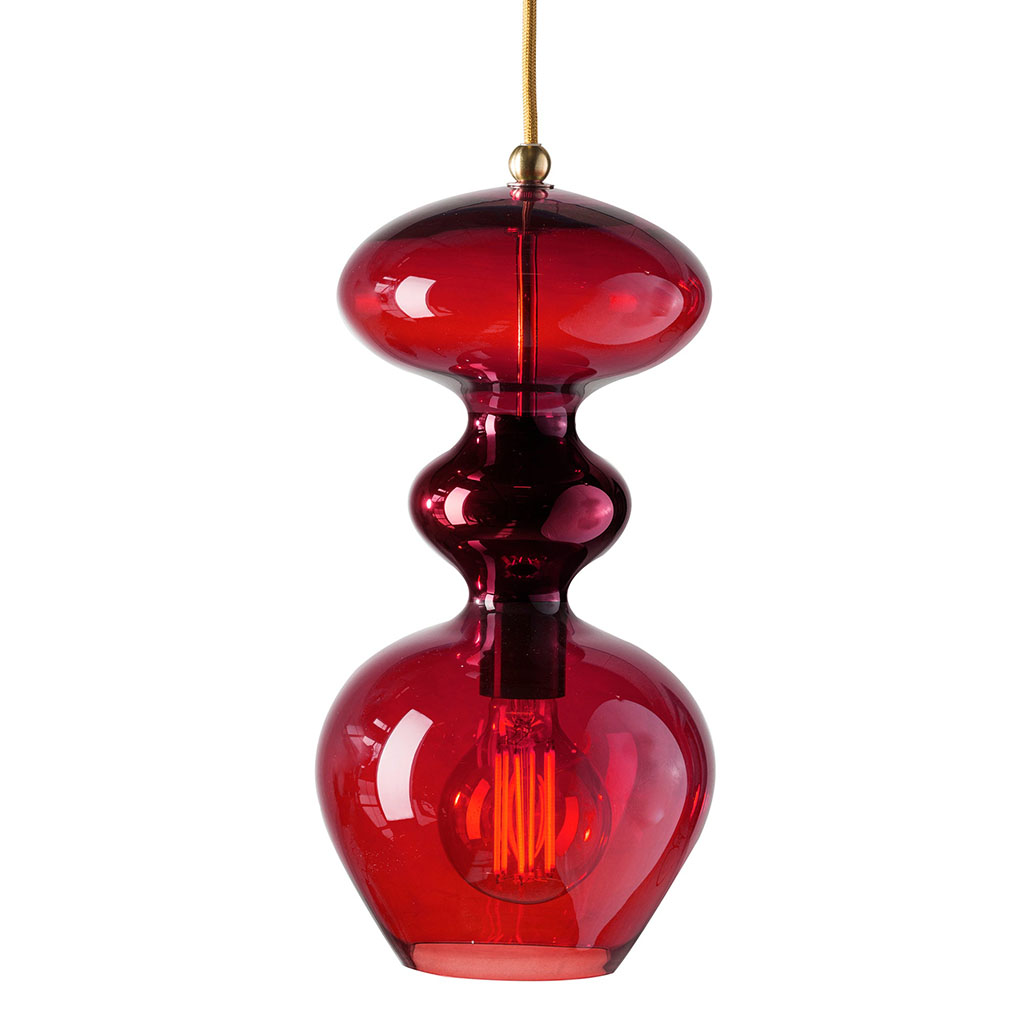 Futura Pendelleuchte M Ø 18 cm, Ruby