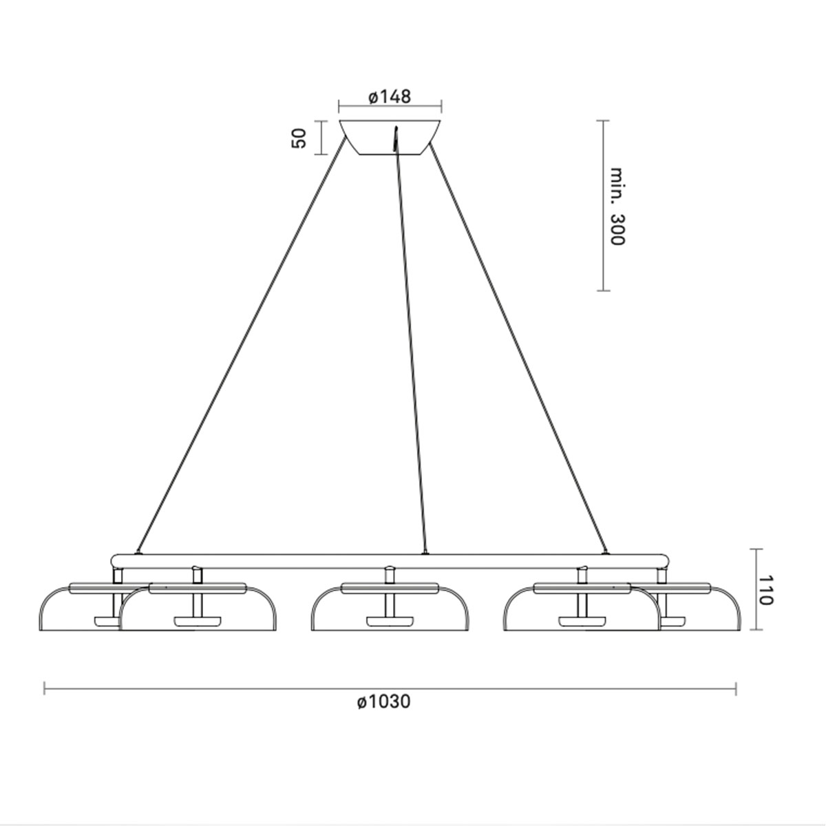 Blossi 8 Pendelleuchte, Ø: 103 cm, Gold Blossi 8 Pendelleuchte, Ø: 103 cm, Gold