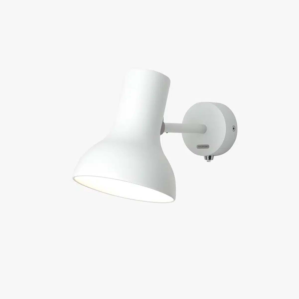 Anglepoise Type 75 Mini Wandleuchte, Ø: 13 cm, H: 15 cm, Alpine White, Ohne Kabel