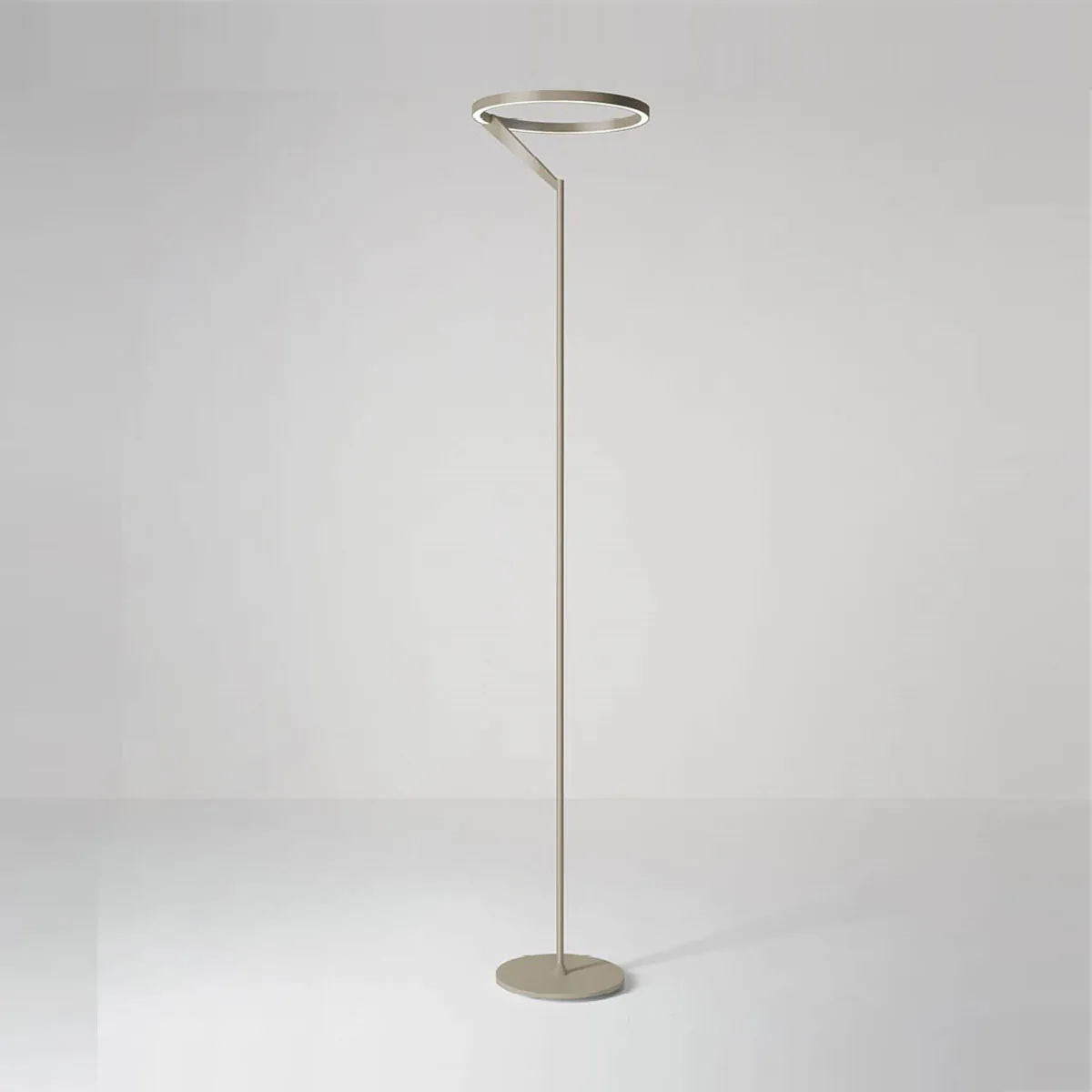 Meridiana Ring Stehleuchte mit Up-Down Licht, Sand