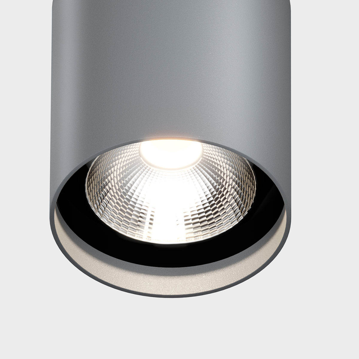 IP44-upR-außen-deckenleuchte-grau-3: Zylinderförmige Deckenleuchte für außen in der Farbe grau – langlebig für Eingangsbereich