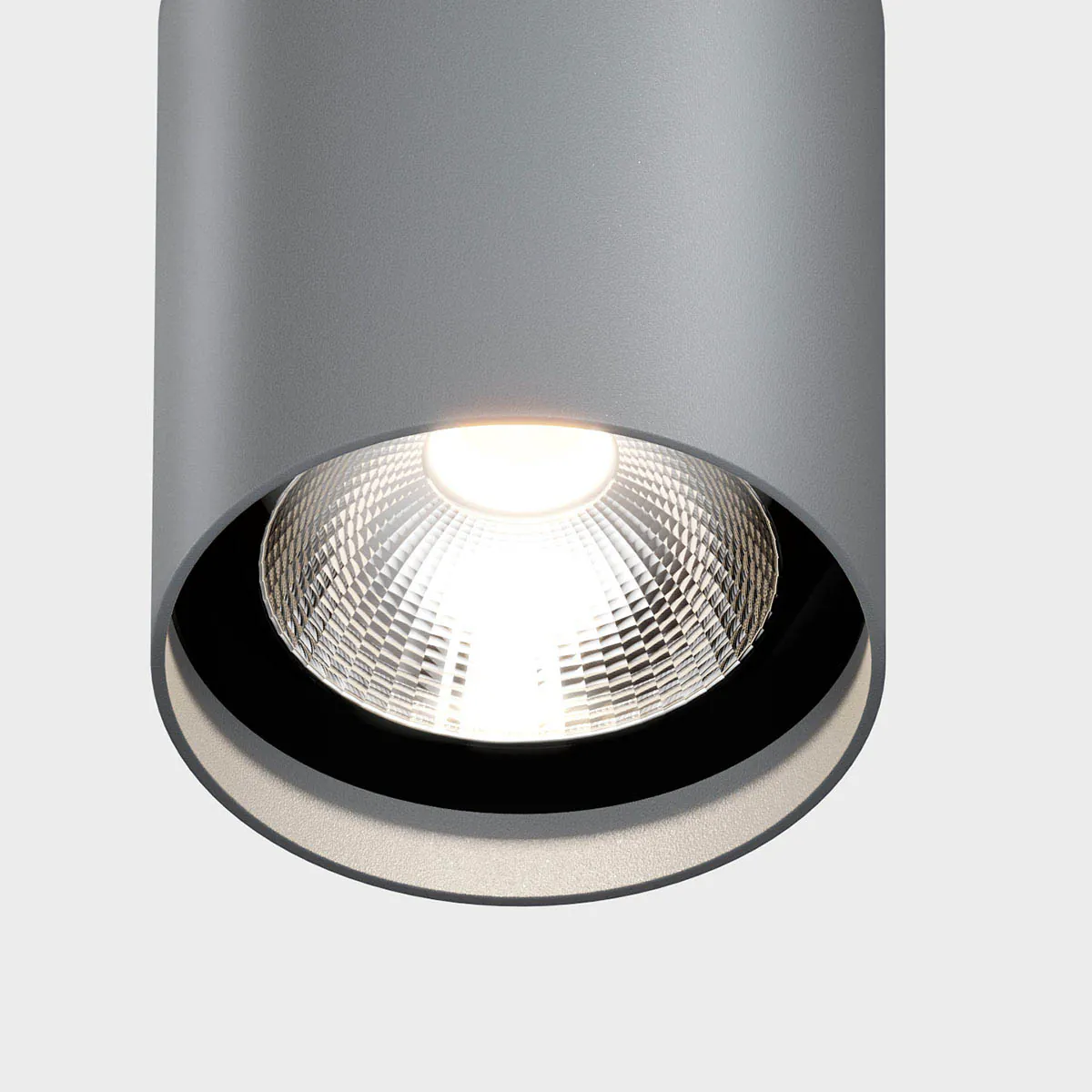 IP44-upR-außen-deckenleuchte-grau-3: Zylinderförmige Deckenleuchte für außen in der Farbe grau – langlebig für Eingangsbereich