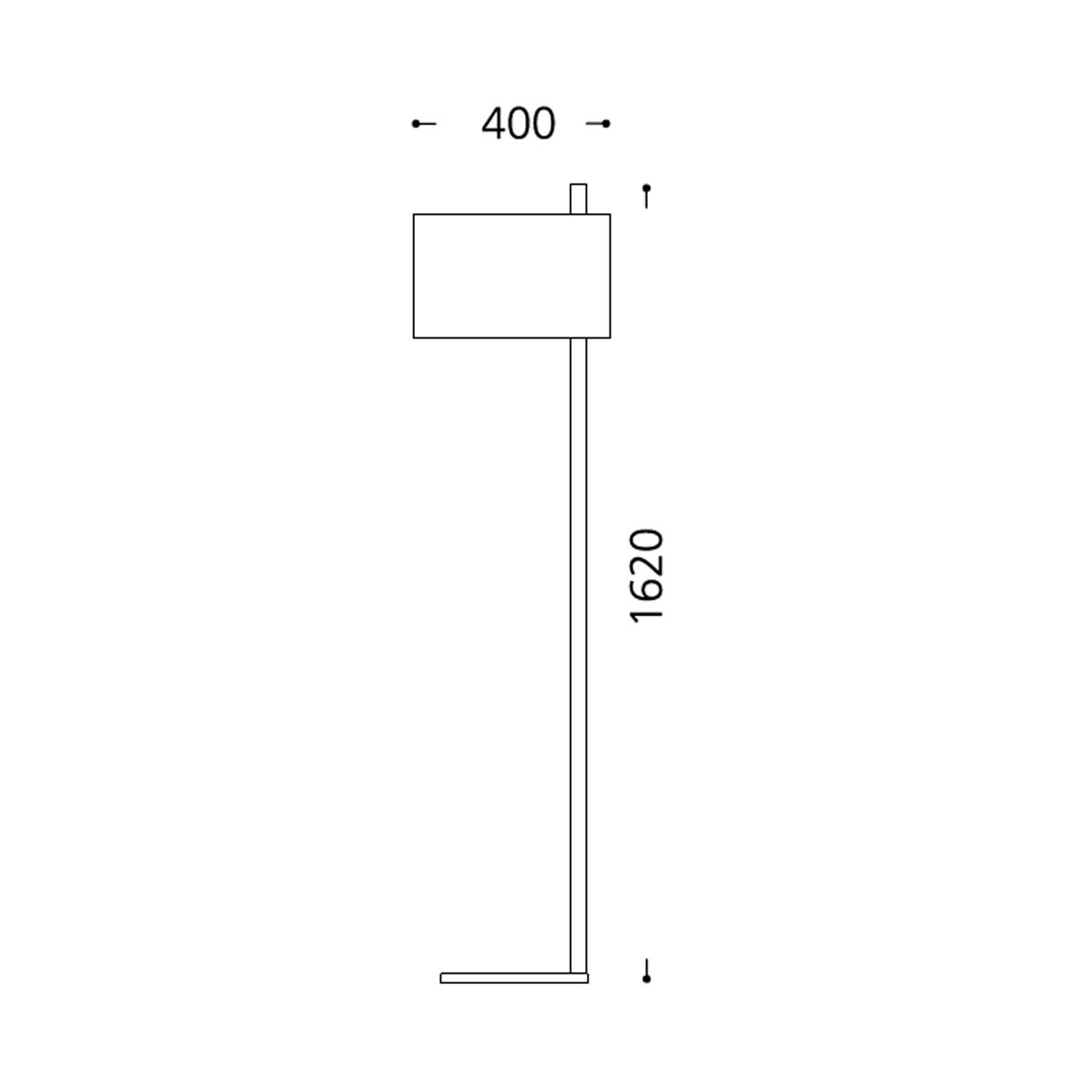 Stehleuchte Nickel, Chintz naturweiß, H: 162 cm Stehleuchte Nickel, Chintz naturweiß, H: 162 cm