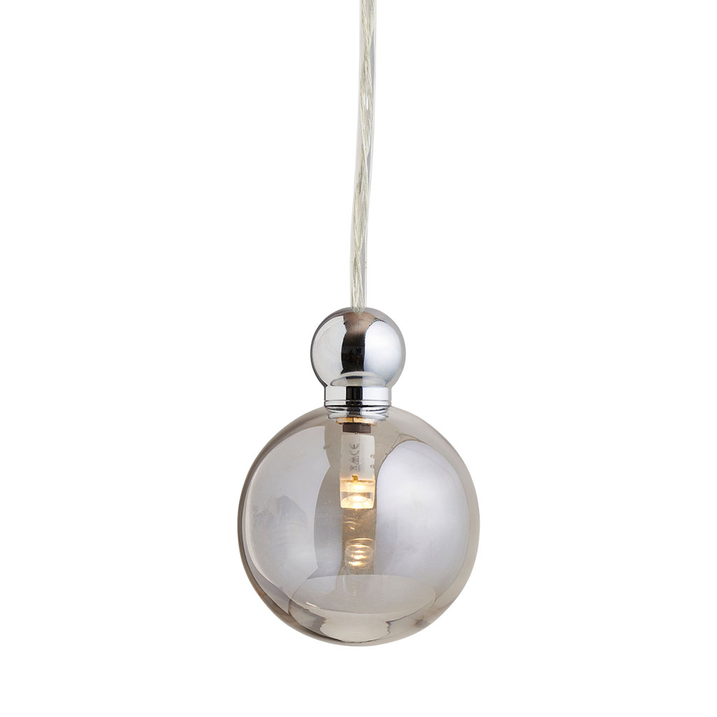 Ebb & Flow Uva Pendelleuchte M Ø 7 cm Uva Pendelleuchte M Ø 7 cm, Smokey Grey, Silber, mit Einzelbaldachin Smokey Grey Pendelleuchten – hochwertige Innenbeleuchtung, mundgeblasen für Flur Ebb & Flow Uva Pendelleuchte M Ø 7 cm Uva Pendelleuchte M Ø 7 cm, Smokey Grey, Silber, für Multi-Baldachin Smokey Grey Pendelleuchten – hochwertige Innenbeleuchtung, lange Lebensdauer für Flur