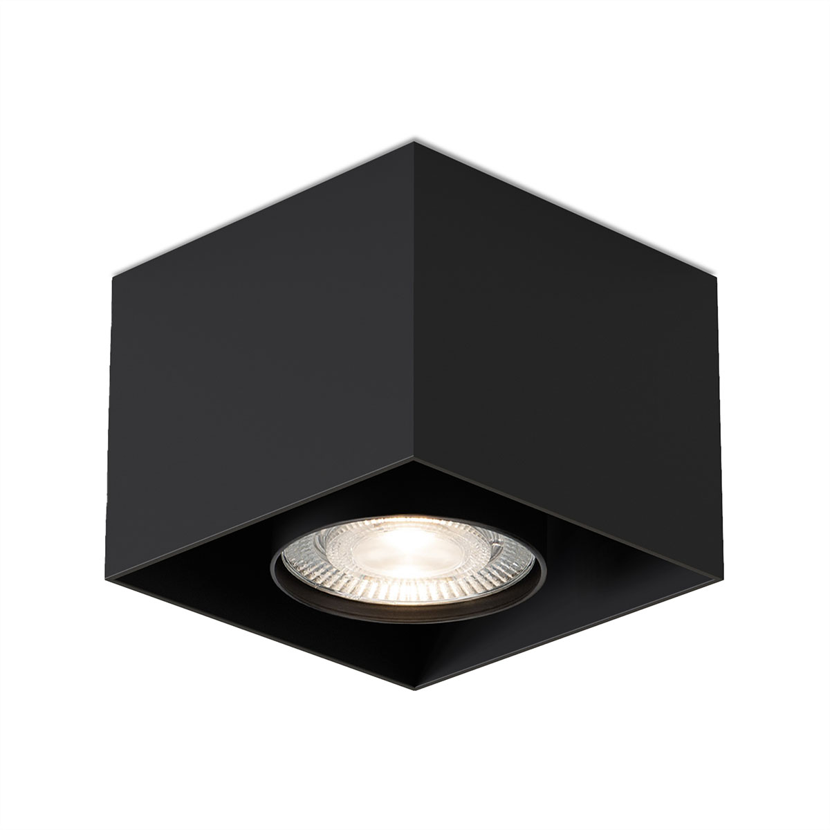 Mawa Design Wittenberg 4.0, wi4-ab-1e-kb Aufbaustrahler, Schwarz matt, Dim To Warm, Flood 38°, Bluethooth