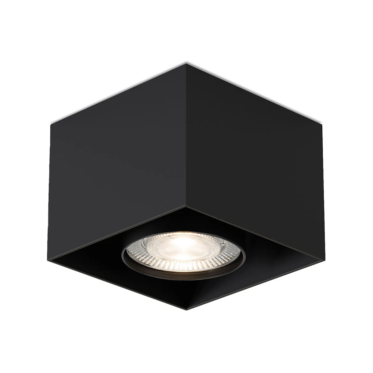 Wittenberg 4.0, wi4-ab-1e-kb Aufbaustrahler, Schwarz matt, Warmweiß 3000K, Flood 38°, Bluethooth