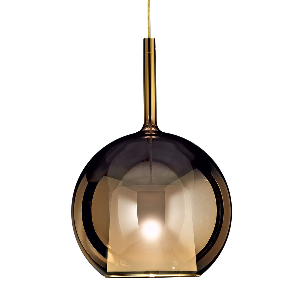 Penta Light Glo 0811-23 Large Pendelleuchte Ø: 38 cm Hängelampe – handgefertigtes Glas in 4 Ever Glas, italienisches Premium-Design, diffuse Beleuchtung, setzt ein Highlight im Esszimmer, exklusive Designerleuchte von Penta Light, ideal über Esstisch, Küc