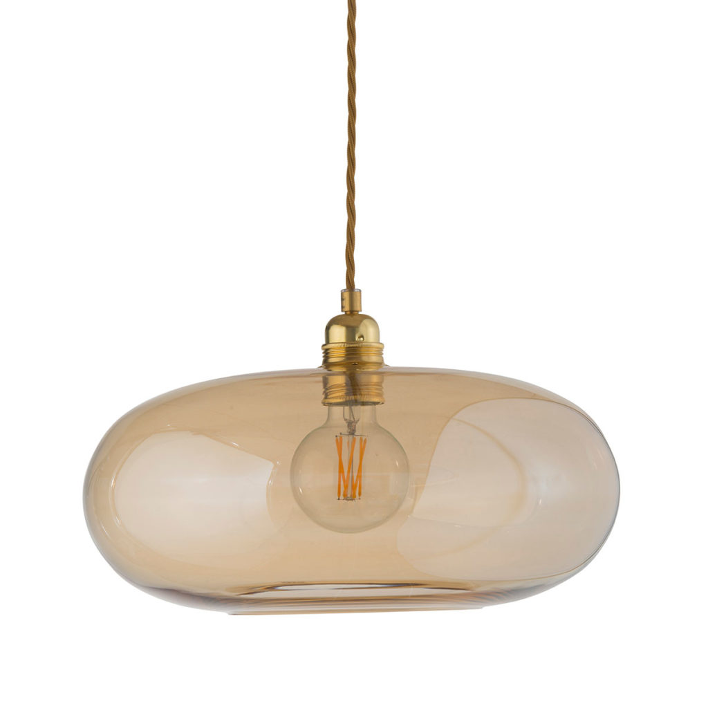 Ebb & Flow Horizon Pendelleuchte L Ø 36 cm Horizon Pendelleuchte L Ø 36 cm, Golden Smoke, Gold Golden Smoke Pendelleuchten – exklusive Designerlampe, stimmungsvolles Licht für Schlafzimmer