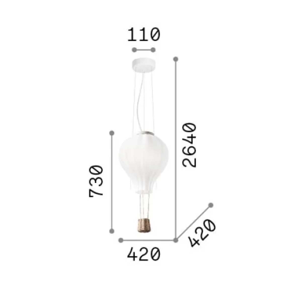 Dream big SP1 d42 Pendelleuchte, Ø: 42 cm