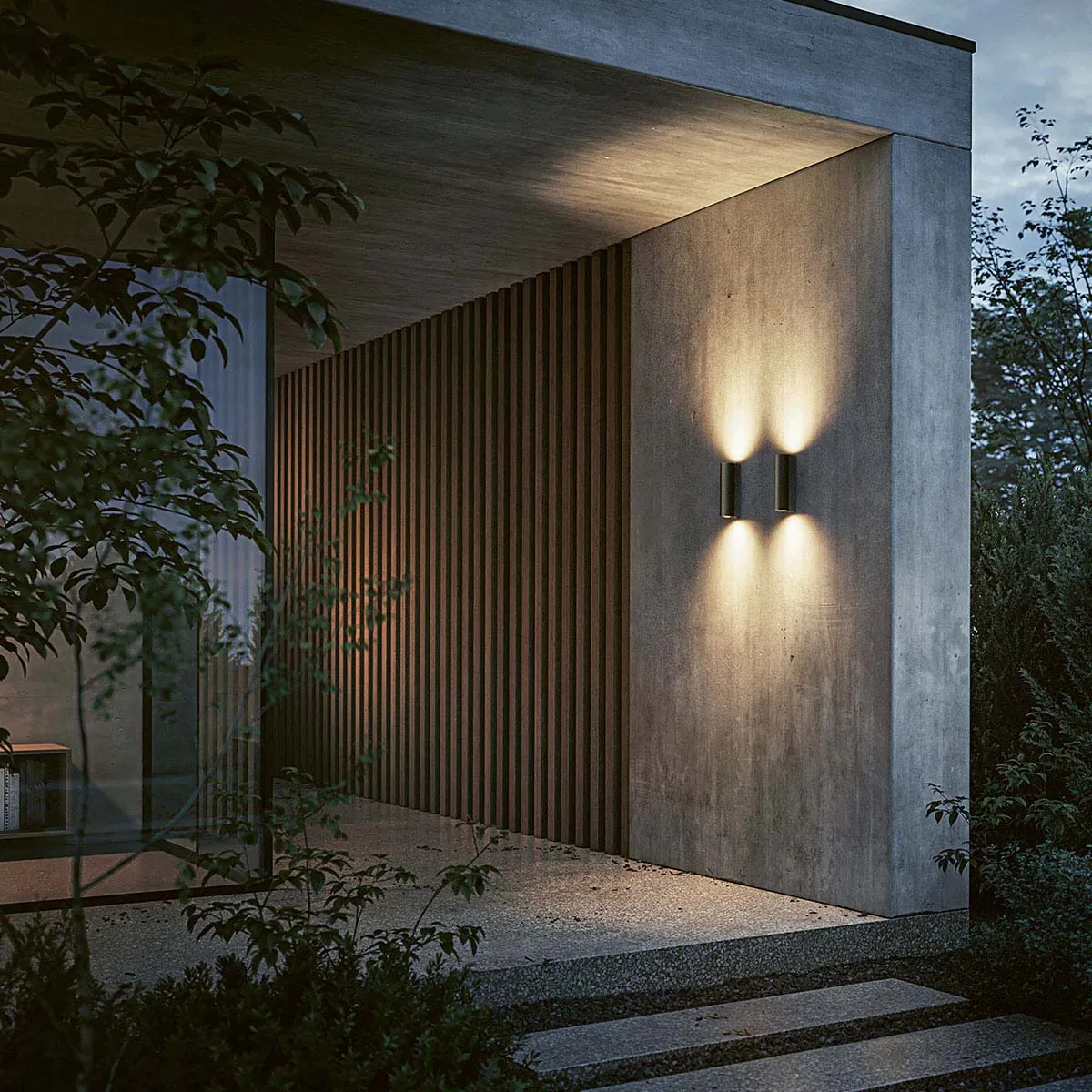 IP44-scap-außen-wandleuchte-mood-2: Zylinderförmige Wandleuchte für außen an der Wand befestigt – dimmbar für Eingangsbereich IP44-scap-außen-wandleuchte-mood-2: Zylinderförmige Wandleuchte für außen an der Wand befestigt – warmweiß für Terrasse