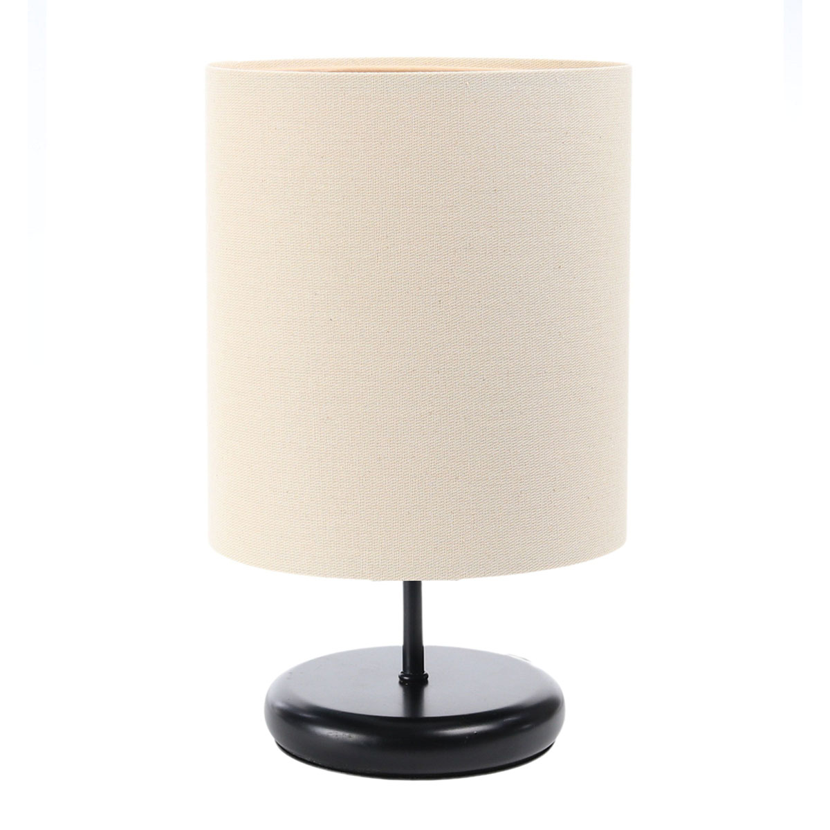 Tischleuchte Ø: 20 cm, H: 32 cm, Cream, Schwarz